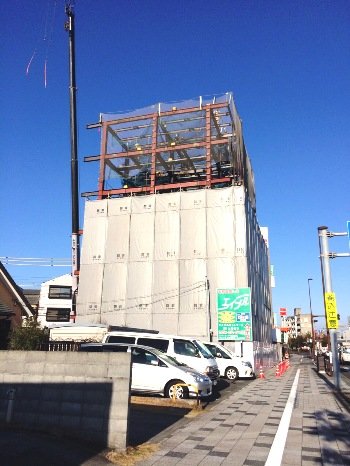 静岡市 賃貸マンション新築工事 125ｔ